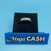 Ladies 18ct With Diamond Stone Solid Gold Ring Size -9 / Size R / 19-59